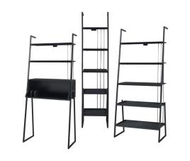 Conjunto de móveis 'storfjord' 3 peças: 1x secretária 2x estantes