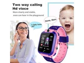 Smartwatch Infantil Rosa Smartwatch Infantil Touch Controle Remoto Sos Chamada Rastreador de Pulso Antiperda Rede 2G IFCOW