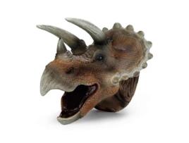 Fantoche de cabeça de dinossauro Triceratops