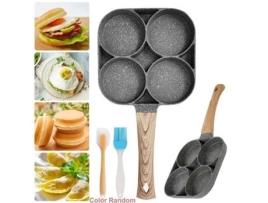 Lua-4 Buracos Fritar Antiaderente Mini Omelete Pote Frito Ovo Frigideira para Casa Restaurante Cozinha KIMISS