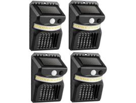 Conjunto de 4 Lâmpadas Solares Anti-Mosquitos para Exteriores Jardins Terraços Campingl1114 TRAHOO