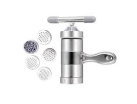 Máquina Manual de Prensagem de Macarrão em Aço Inoxidável Fabricante de Macarrão Faca de Cozinha PIXNOR