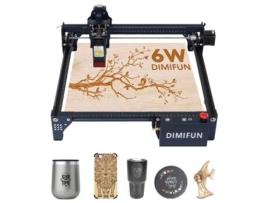 Máquina de Gravação a Laser DIMIFUN Dm6 B6 6W Proteção para Os Olhos Precisão de 0.01Mm Ponto de 0.06Mm Velocidade de 12000Mm/Min 330X330Mm