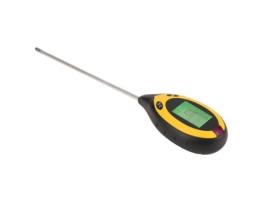 QIILU Soil Ph Tester 4 em 1 Medidor Digital de Solo Ácido Alcalino Umidade Temperatura Detecção de Força Da Água