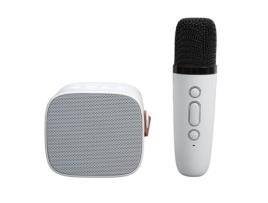 FAFEICY Mini Alto-Falante Bluetooth Portátil de Karaokê com Microfone Som Nítido e Potente