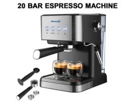 Máquina de Café Express Power Espresso 20 Barras 1050 W para 5 e 10 Cafés QINGQUE