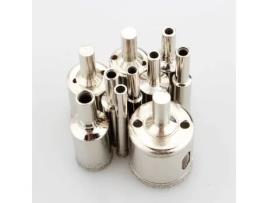 QIILU Ferramentas de Hardware 10Pcs Ferramenta de Diamante Conjunto de Brocas Ponto Buraco Serra Cortador Telha de Mármore de Vidro 8-50Mm