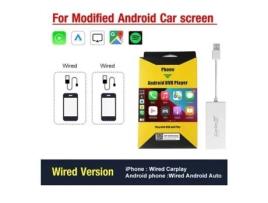 Wired White Carlinkit – Adaptador Sem Fio para Carplay Android Auto Dongle para Modificar a Tela Do Andr AIHONTAI