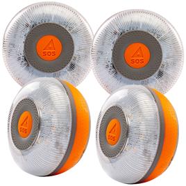 Flash Led Luz De Emergência Fl-004 V16 Homologated 4 Unidades