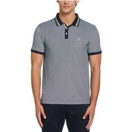 Original Penguin Polo De Manga Curta Birdseye Pique Tipped