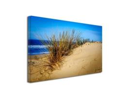 Pintura de Paisagem Moderna Decoração de Parede Pintura de Paisagem em Cores Vivas Pintura em Tela Fotográfica La Dune Des Landes 80X50 Cm