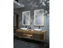Espelho com Luz Led Anti-Embaciamento em Ouro Mate Sensor On/Off 120X80 MICE COLLECTION