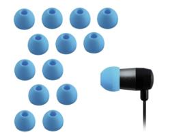Almofadas de Silicone XCESSOR 7 Pares Conjunto de 14 Peças. Tamanho Pequeno. Azul