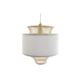 Candeeiro de teto  Branco Poliéster Bambu (40 x 40 x 52 cm)