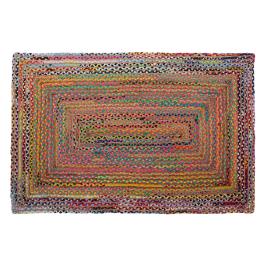 Tapete DKD Home Decor Castanho Multicolor Jute Algodão (200 x 290 x 1 cm)