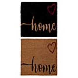 Tapete  Castanho Preto PVC Coco Coração (2 pcs) (60 x 40 x 1.5 cm)