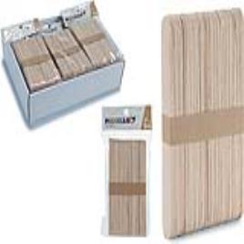 Jogo de Trabalhos Manuais Paus Madeira Natural (50 pcs)