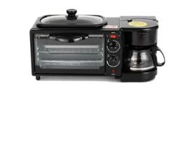 Casa Multifuncional 4L 1050W Máquina de Café Da Manhã Mini Forno Elétrico Microondas Torradeira Frigideira Ome J4878 SANAG