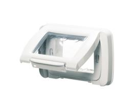 Placa Estanque para 3 Módulos Branco Nuvem Top System GEWISS