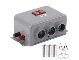 Aquecedor Compacto Antiembaçante para Carro ASHATA 12V Aquecedor de Aquecimento Rápido de Inverno com 3 Furos 600W-800W