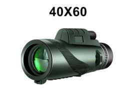 Telescópio Monocular RUMOCOVO 40X60 Visão Noturna Zoom de Bolso À Prova D'Água com Smartphone