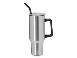 TIENDA EURASIA – Caneca Térmica Lansin 1 2L Prateado e Preto Aço Inoxidável 26X9 Cm