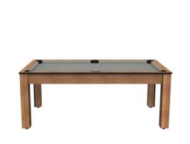 DE FAUGÈRES Mesa de Bilhar Arizona de 7 Pernas Convertível em Mesa de Jantar para 8 Pessoas Bege