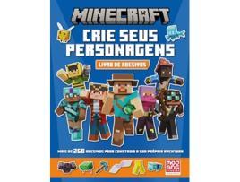 Livro Minecraft - Crie Seu Personagem Livro Oficial De Adesivos de MOJANG AB (Português)