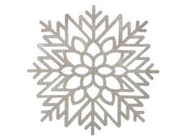 Conjunto de mesa floc de lantejoulas 42 cm x 1 prata FEERIC LIGHTS & CHRISTMAS