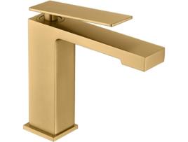 Torneira Misturadora de Lavatório Monocomando em Latão Dourado Escovado MICE COLLECTION