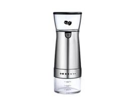 Moedor de Café Elétrico de Aço Inoxidável Prateado Moedor de Mão Ajustável Cafeteira Moedor de Grãos de Café Moedor M40415 SANLIN BEANS