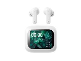 BOLARIS Auricular Tws Lcd Bluetooth 5.4 com Cancelamento de Ruído e Anc Modelo de Seul Branco