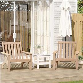 vidaXL Cadeiras de jardim Adirondack 2 pcs 75x77x77 cm pinho maciça