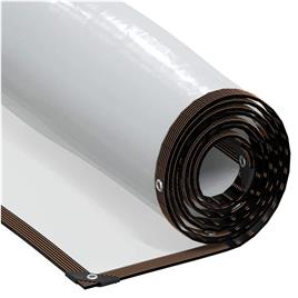 vidaXL Encerado transparente com ilhós 12x12 m Polietileno