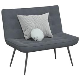 vidaXL Banco 110x74x84 cm veludo cinzento-escuro