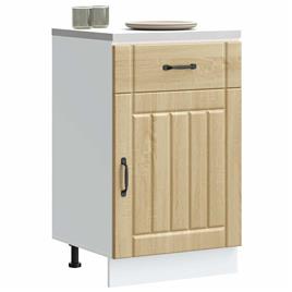 vidaXL Armário de cozinha baixo Lucca deriv. madeira carvalho sonoma