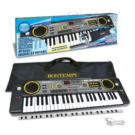 Teclado digital de 49 teclas com estojo