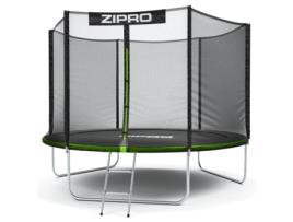 Trampolim Redondo ZIPRO Jump Pro com Rede de Proteção Exterior 10Ft 312 Cm