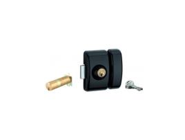 THIRARD Fechadura Universal de Dupla Entrada Ajustável para Entrada Hg 5 Dimensões Do Cilindro de 35 a 80Mm Aço 5 Chaves Epóxi Preto