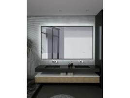 Espelho de Luz Led Retroiluminado com Anti-Embaciamento 140X80Cm Preto MICE COLLECTION