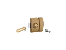 Fechadura Universal de Cilindro Duplo THIRARD com Lingueta Hg5 3 Chaves Ouro 00080474