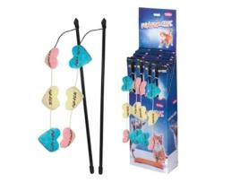 Varinha de Pescar para Gato com Corações e Erva NOBBY PET X20