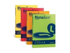 Papel FAVINI Rismaluce para impressora jato de tinta A4 210X297 Mm 125 folhas amarelo