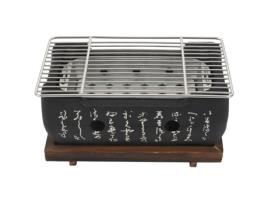 Forno Coreano Japonês Churrasqueira Liga de Alumínio Grelhador a Carvão Portátil Acessórios para Festa Ferramentas de Cozinha SODIAL