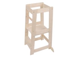 Torre de Aprendizagem para Crianças Cadeira de Aprendizagem Ajudante de Cozinha Acessórios Montessori Kh-100X Natural SELONIS