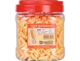 Balde de Cavilhas Todos Os Materiais CRAMPON Diâmetro 6 Mm Vendido Por 800 Bege