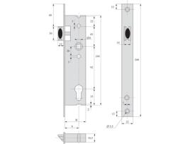 Fechadura Retorno 1 Ponto com Chave 39 Mm Stremler 2241.39.0 ASSA ABLOY