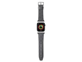 Pulseira Monograma Saffiano para Apple Watch 38/40/41 Mm Prata KARL LAGERFELD