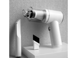 Aspirador de Pó Portátil Sem Fio para Carro Cor Branca 9000Pa 120W Carregamento Sem Fio Air Duster Ha AIHONTAI