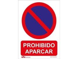 Señal de proibido estacionar PVC Glasspack 300 x 400 mm ATM-SEÑALIZACIÓN